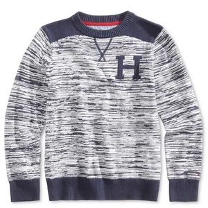 Tommy Hilfiger Daniel Cotton Sweater Navy Blue Crew Neck NWOT